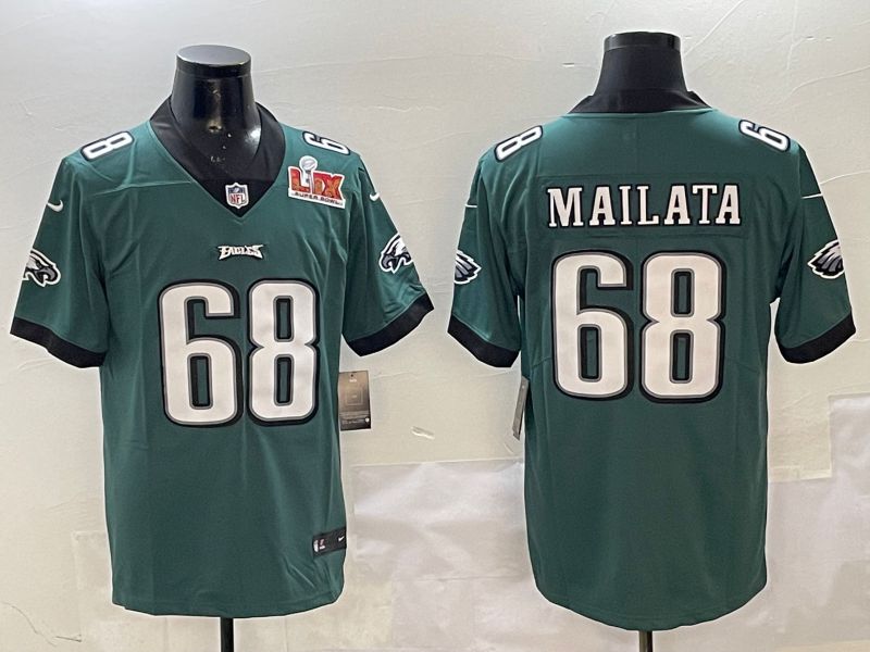 Men Philadelphia Eagles #68 Mailata Green Second generations 2025 Nike Vapor Limited NFL Jersey style 2->philadelphia eagles->NFL Jersey